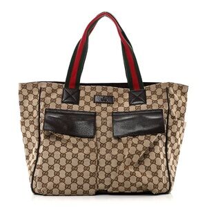 Gucci Monogram GG Canvas Pocket Tote